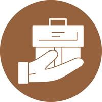 Handover Glyph Style Icon vector