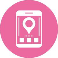 Location Glyph Style Icon vector