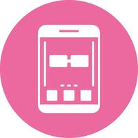 Link Glyph Style Icon vector