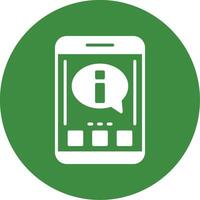 Information Glyph Style Icon vector