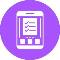 Checklist Glyph Style Icon vector