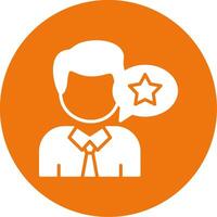 Customer Ratings Glyph Style Icon vector