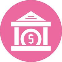 Federal Reserve Glyph Style Icon vector