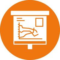 Multiple Line Graph Glyph Style Icon vector