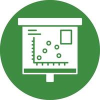 Scatter Graph Glyph Style Icon vector