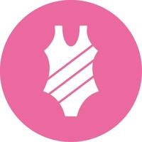 Swimsuit Glyph Style Icon vector