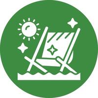 Beach party Glyph Style Icon vector