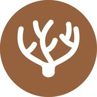 Coral Glyph Style Icon vector