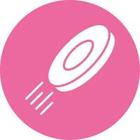 Frisbee Glyph Style Icon vector