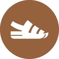 Sandals Glyph Style Icon vector