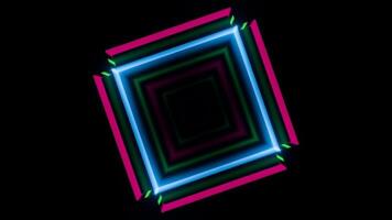 Dynamic VJ loop featuring vibrant geometric patterns in a dark setting video
