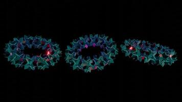 Vibrant geometric patterns swirling in dynamic flow for immersive experiences video