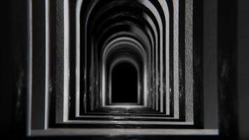 Captivating abstract tunnel with dynamic lighting effects for VJ loops video
