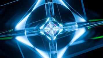 Dynamic abstract visuals for immersive VJ experience in a vibrant space video