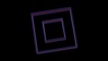 Dynamic neon loops create mesmerizing visuals for music performances video