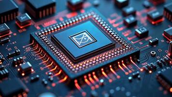 Microchip Technology Advanced Processor with Email Icon video