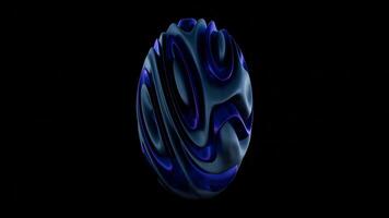 Abstract Sculptural Form in Glass A Study in Color and Reflection video