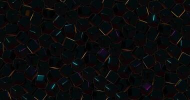 Hexagonal Patterned Surface Abstract Geometric Design video