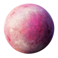 Pink Planet Illustration Isolated on Transparent Background png