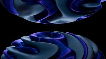 Abstract Sculptural Form in Glass A Study in Color and Reflection video