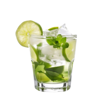 Mojito and Caipirinha Cocktails on Transparent Background png