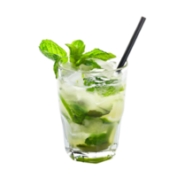 Isolated Mojito and Caipirinha Cocktails on Transparent Background png