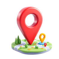 Map pin on a map with a location marker png