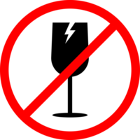 fragile Items Sign or Fragile Handle with Care Sticker Label png