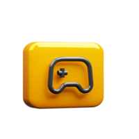 3D Render icon game controller png