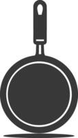 A frying pan icon on a white background vector
