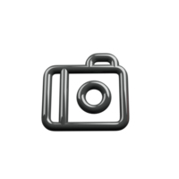 A camera icon on a black background png