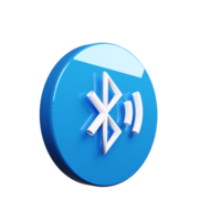 A blue button with a bluetooth symbol on it png