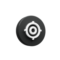 A black and white image of a circular object png