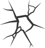 Cracked window frame vector