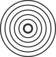 A black and white illustration of a circular pattern vector