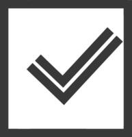 Check mark icon vector