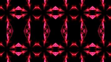 Vivid red geometric patterns pulsating dynamically for music visualization video