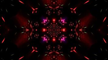 Vibrant abstract kaleidoscope visuals for dynamic music experience video