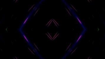 Dynamic neon patterns create vibrant visual excitement at night events video