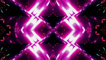 Vibrant light patterns pulsating in rhythm for immersive night experiences video