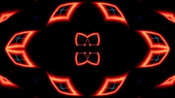 Enchanting neon kaleidoscope patterns for immersive VJ Loop performances video