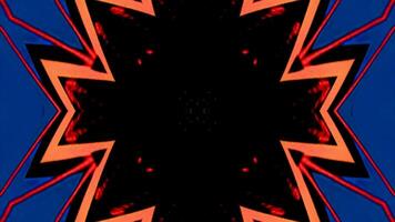 Dynamic geometric patterns spinning in vibrant colors for VJ loops video
