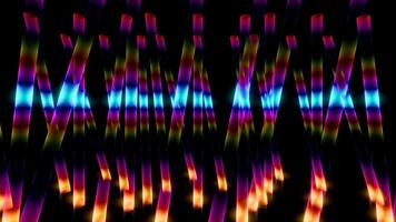 Dynamic abstract visuals for VJ loops set against a vibrant backdrop video