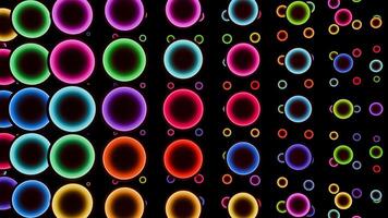 A colorful cylinder of rotating dots for dj music in seamless loop. video