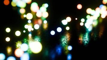 Endless defocused neon lights in a seamless loop. video