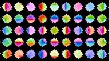 Colorful geometric patterns dancing in rhythm for an immersive experience video