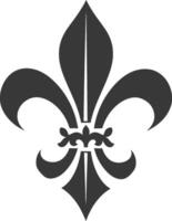 A fleur de lis symbol on a white background vector
