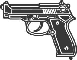 A gun icon on a white background vector