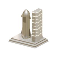 3d render of spaceship png