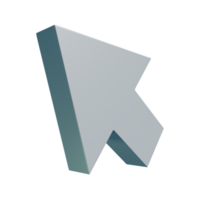 3d render of cursor png